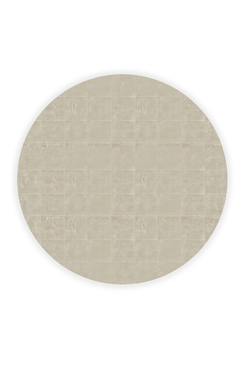 Table basse ronde Taupe Argenté | Caracole Coffee Couture | OROA.fr