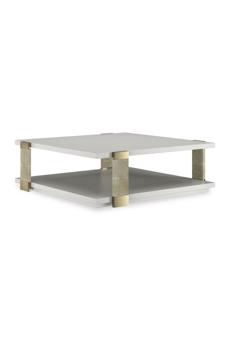 Table Basse Carrée avec Accent Doré | Caracole I’ll Take The Corner | OROA.fr