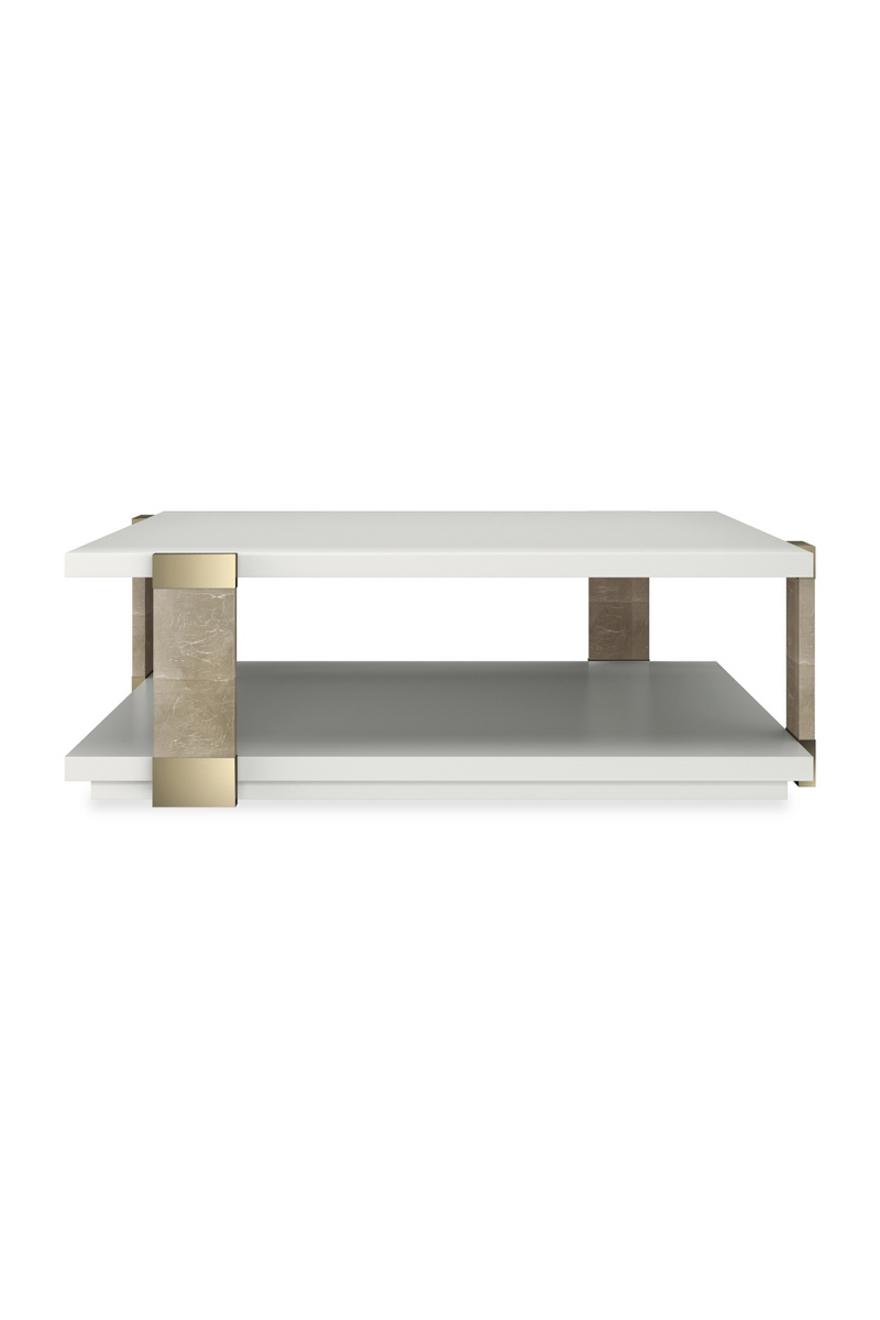 Table Basse Carrée avec Accent Doré | Caracole I’ll Take The Corner | OROA.fr