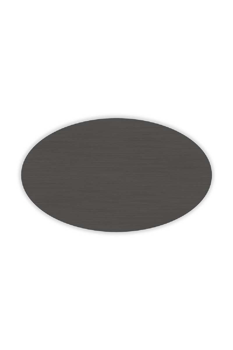 Table basse ovale en métal bronze | Caracole Adele | OROA.fr