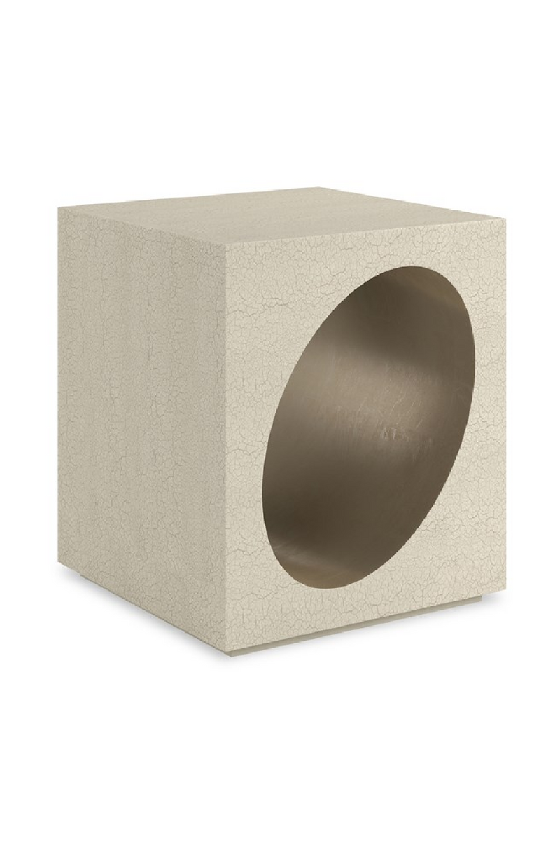 Table d’Appoint Ovale à Incrustation | Caracole Chasm | Meubleluxe.fr