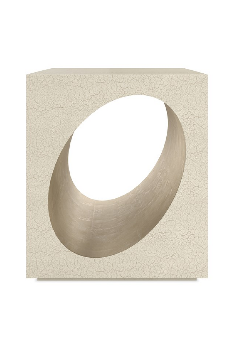 Table d’Appoint Ovale à Incrustation | Caracole Chasm | Meubleluxe.fr