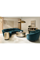 Table d’Appoint Taupe Argenté | Caracole Coffee Couture | Meubleluxe.fr