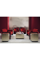 Table d’Appoint Taupe Argenté | Caracole Coffee Couture | Meubleluxe.fr