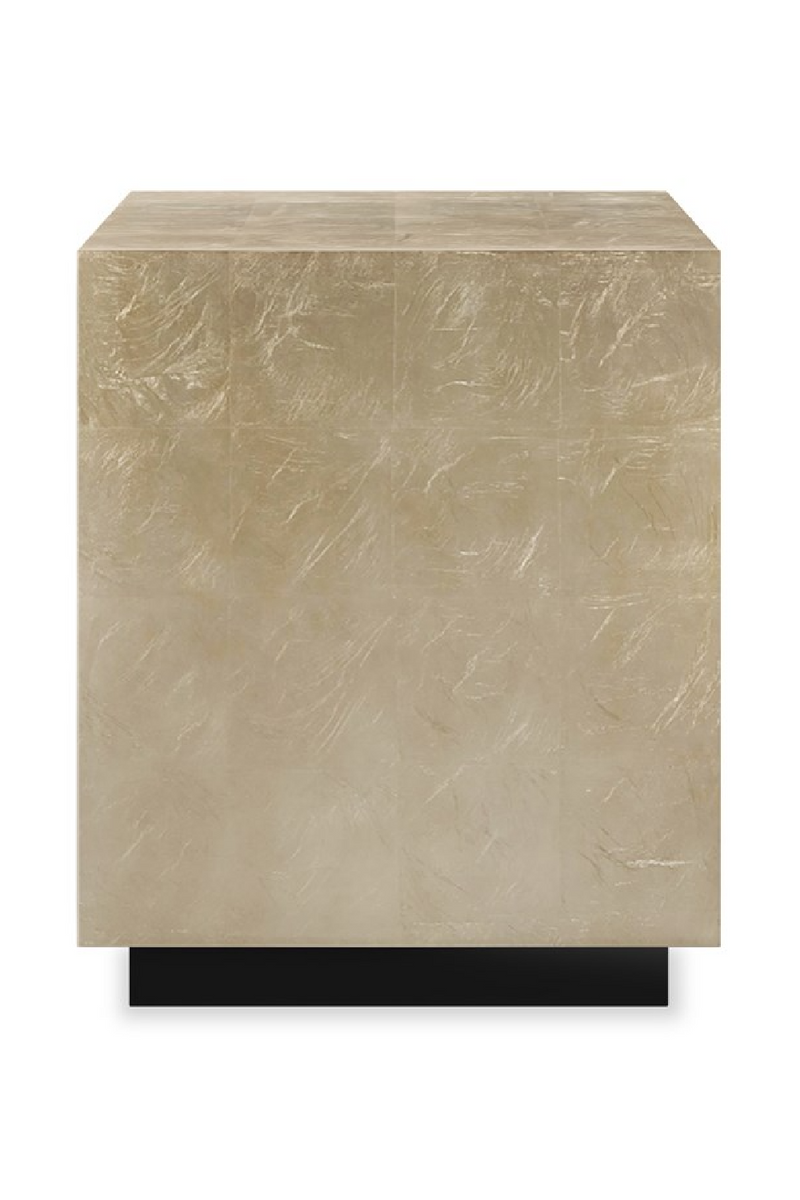 Table d’Appoint Taupe Argenté | Caracole Coffee Couture | Meubleluxe.fr