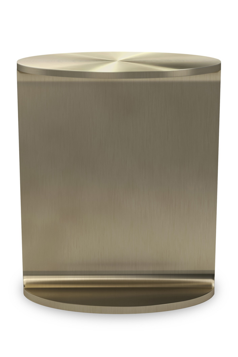 Table d’Appoint en Or Brossé | Caracole Rivet | OROA.fr