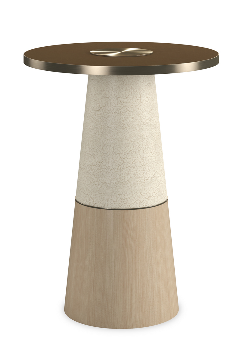Table d’Appoint en Verre Bronze Fumé | Caracole Aperture | OROA.fr