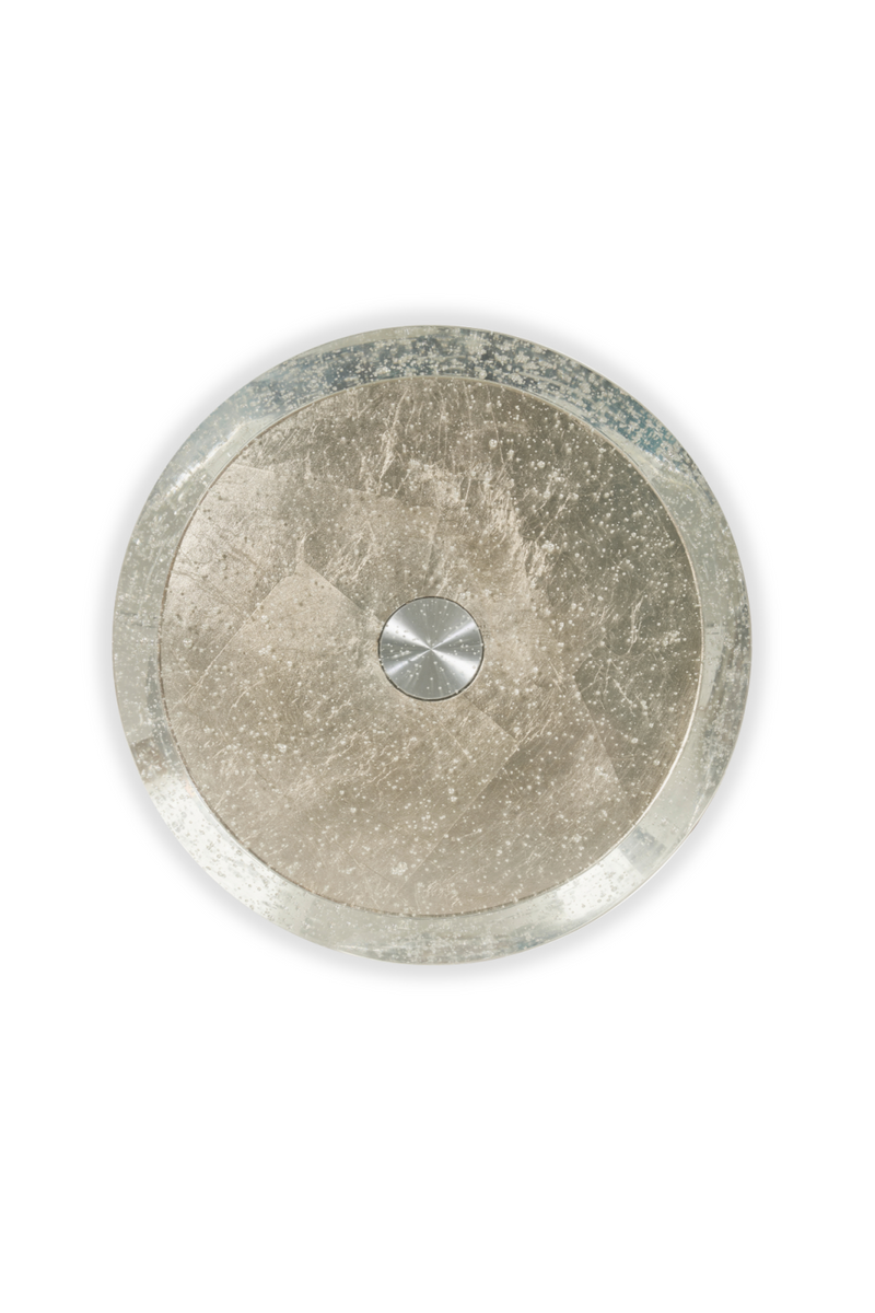 Table d’appoint sablier argentée | Caracole Spy Glass | OROA.fr