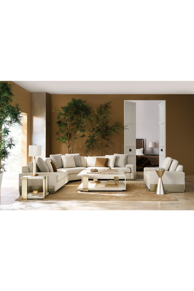 Table d’appoint sablier argentée | Caracole Spy Glass | OROA.fr