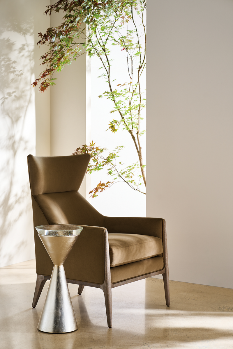 Table d’appoint sablier argentée | Caracole Spy Glass | OROA.fr