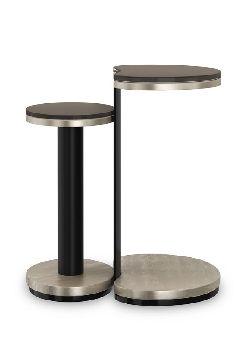 Tables d’appoint gigognes en verre bronze (lot de 2) | Caracole Fritza | OROA.fr