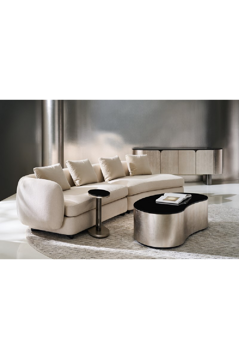 Tables d’appoint gigognes en verre bronze (lot de 2) | Caracole Fritza | OROA.fr