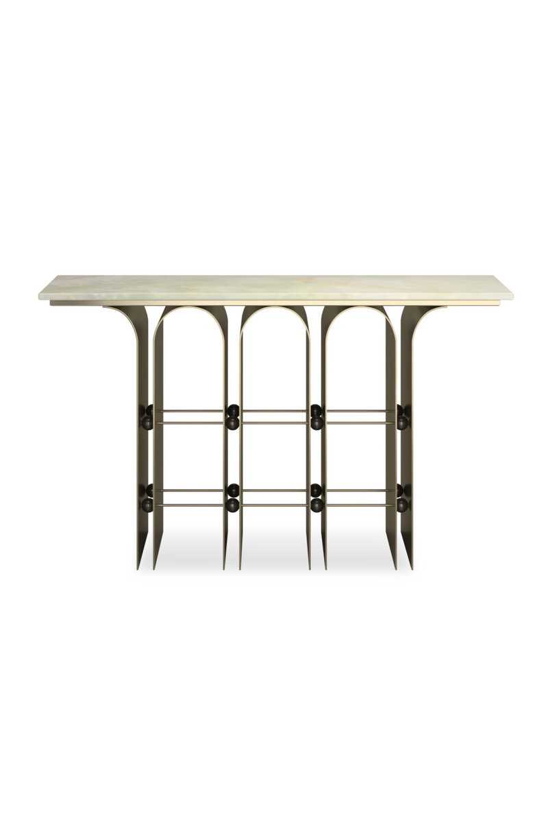 Console avec Arches en Bronze | Caracole Nexus | OROA.fr