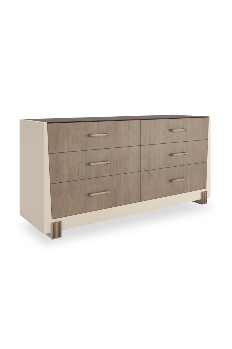 Commode en verre bronze fumé | Caracole Counter Balance | OROA.fr