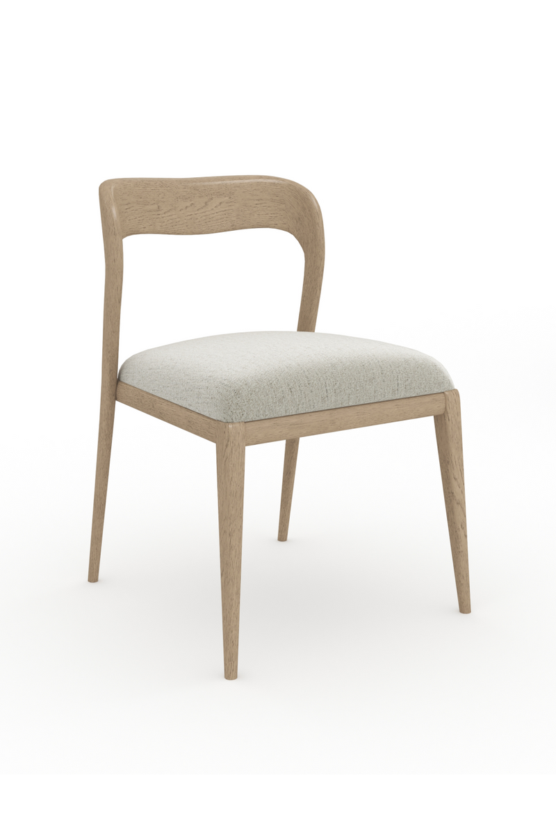 Chaise de salle à manger en chêne ensoleillé | Caracole Rhythm | OROA.fr