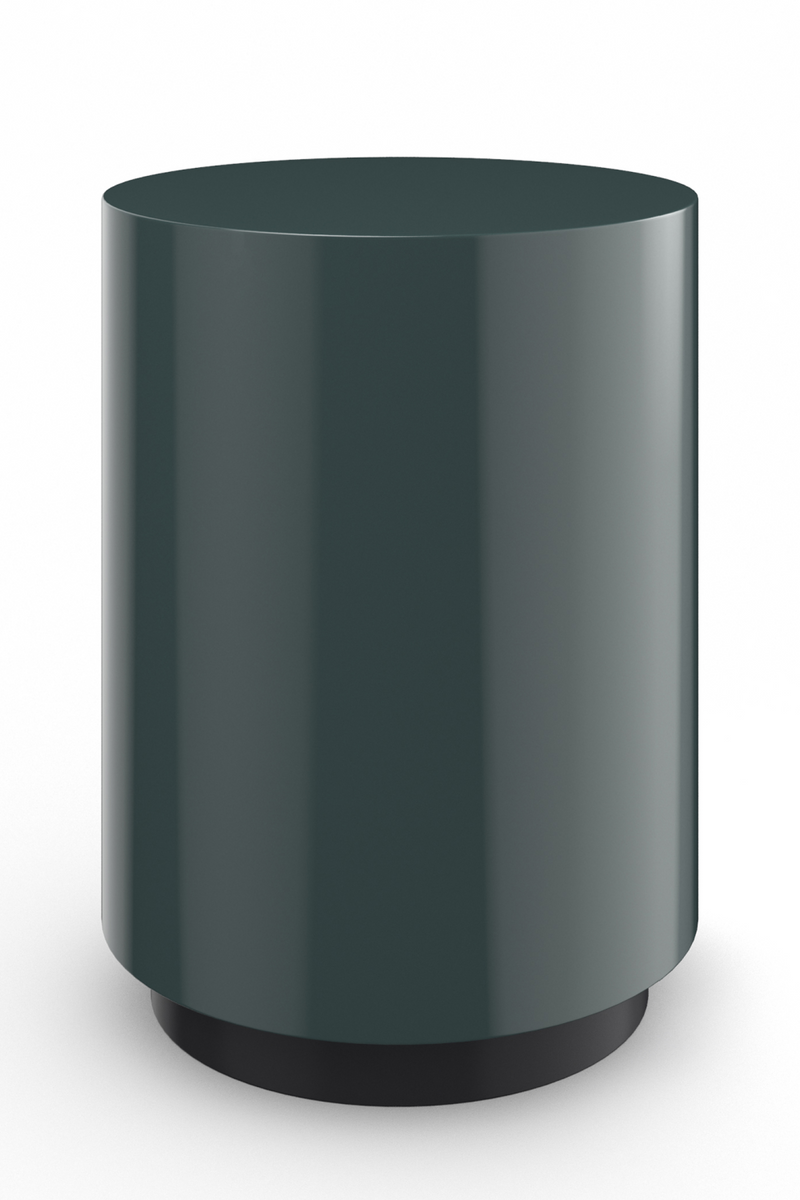 Table d’appoint cylindrique noire | Caracole Couture | OROA.fr