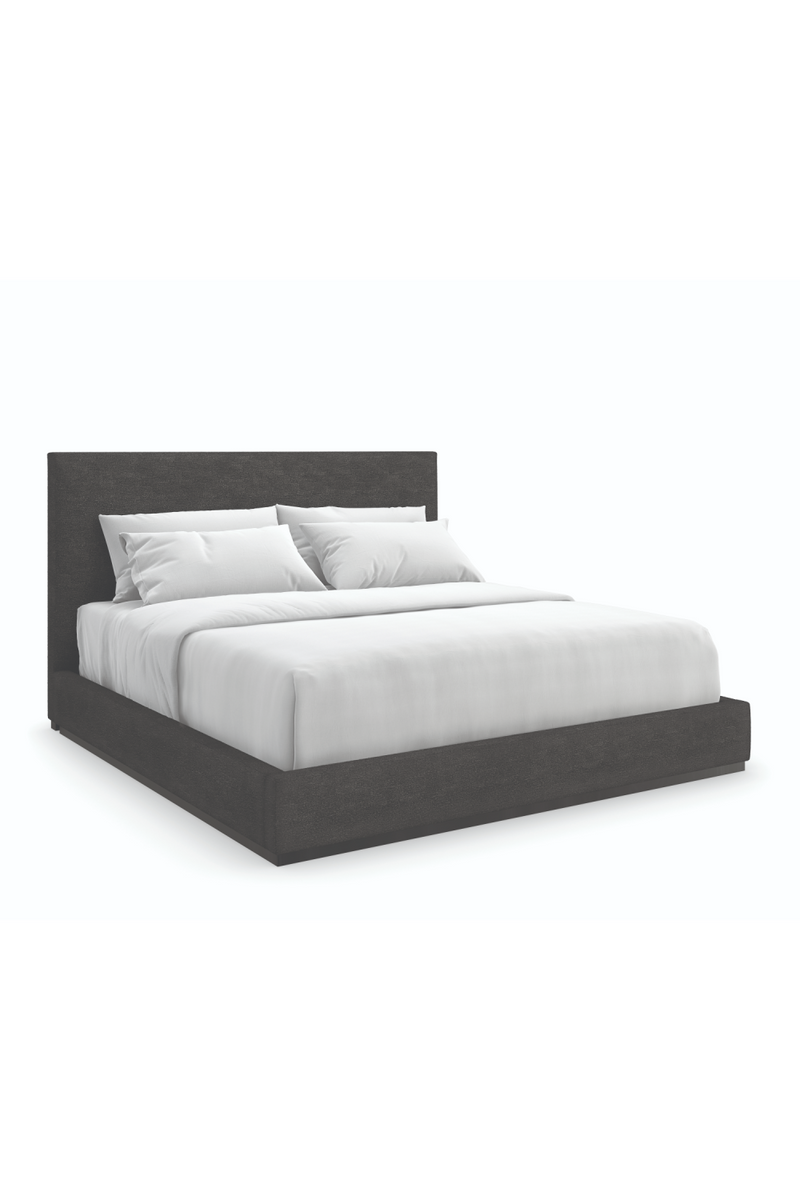 Lit Moderne Rembourré Noir | Caracole The Boutique | OROA.fr