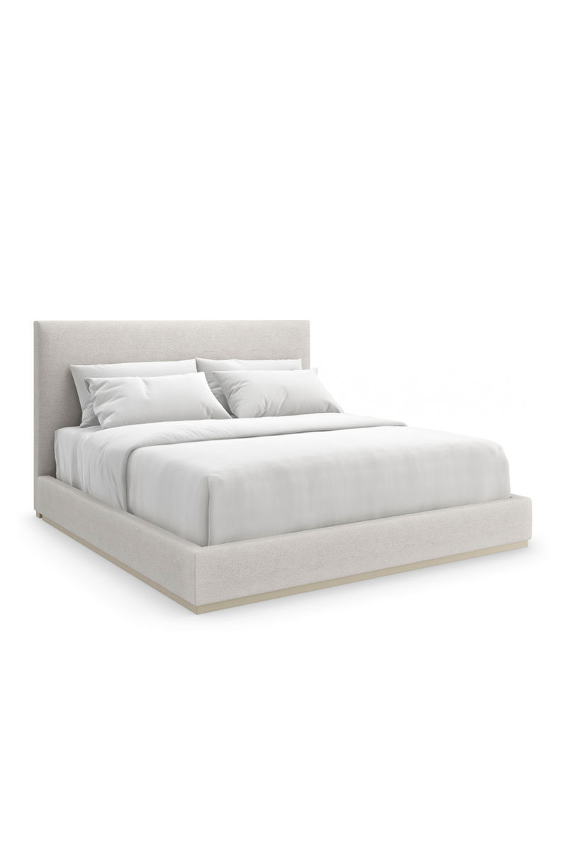 Lit Moderne Rembourré Blanc | Caracole The Boutique | OROA.fr