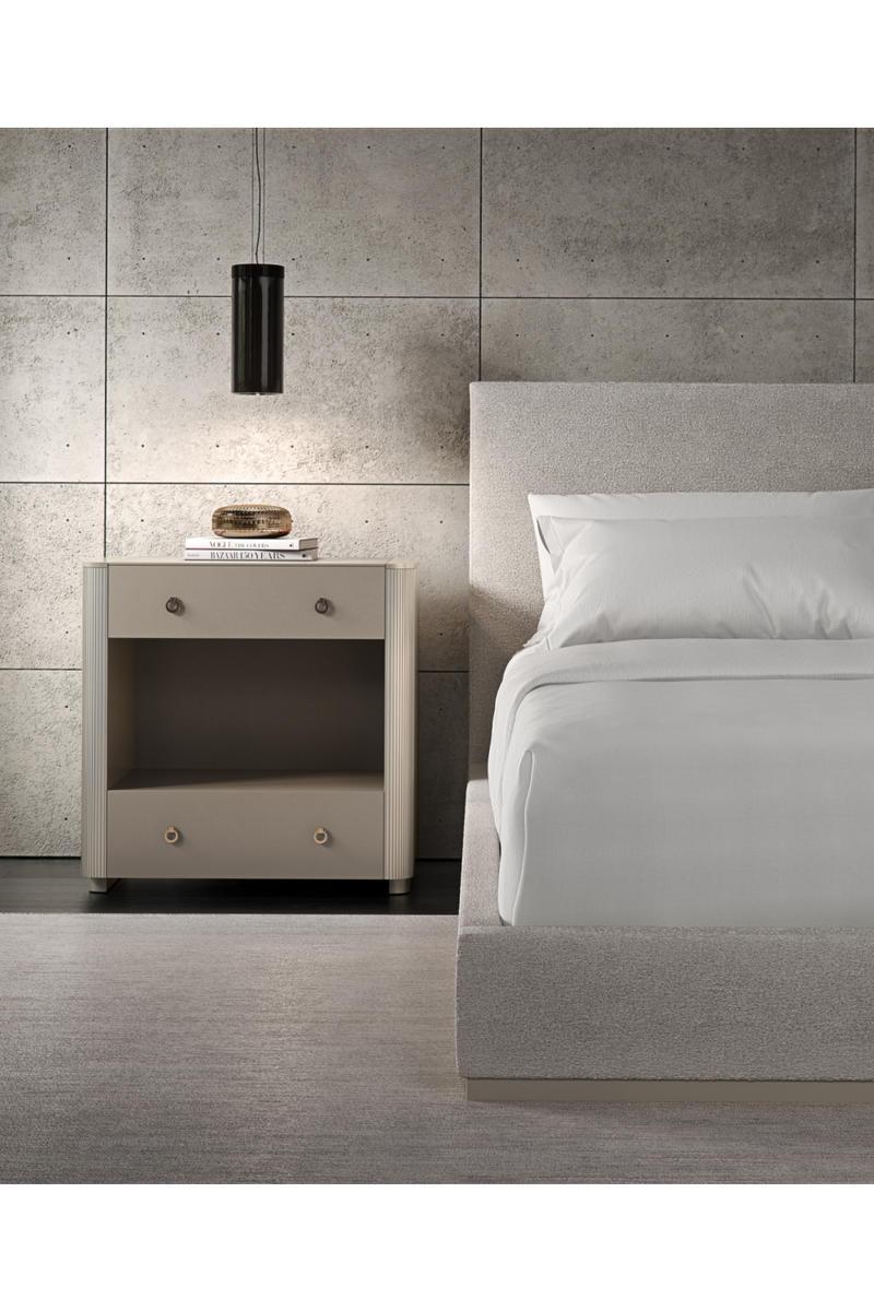 Lit Moderne Rembourré Blanc | Caracole The Boutique | OROA.fr