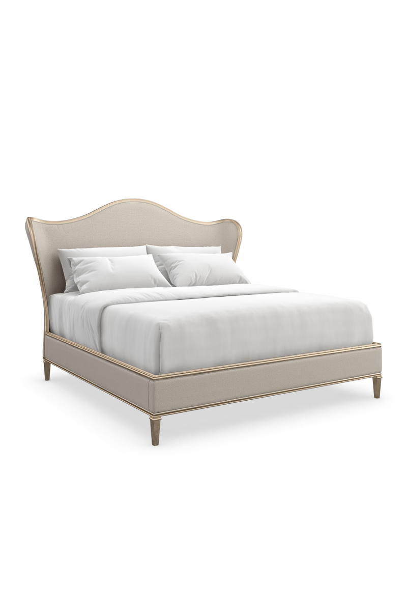 Lit capitonné à dossier cambré | Caracole Bedtime Beauty | OROA.fr
