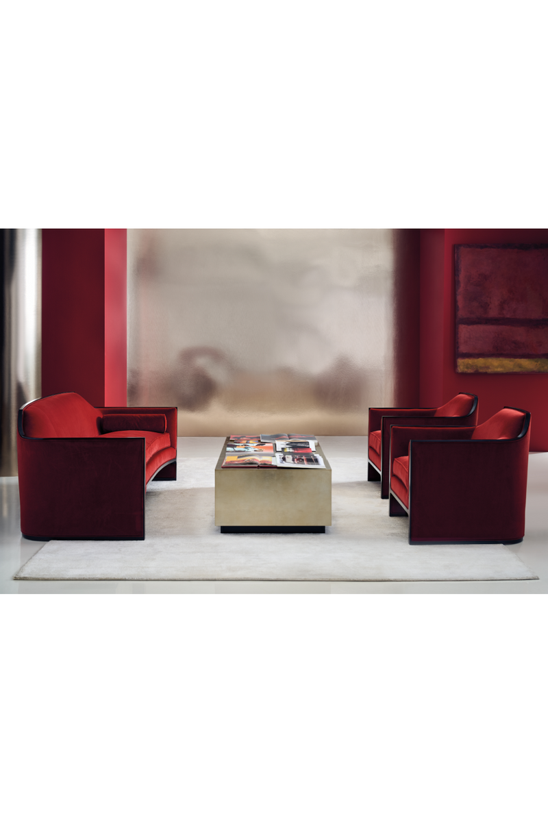 Table basse rectangulaire en bois taupe | Caracole Couture | Meubleluxe.fr