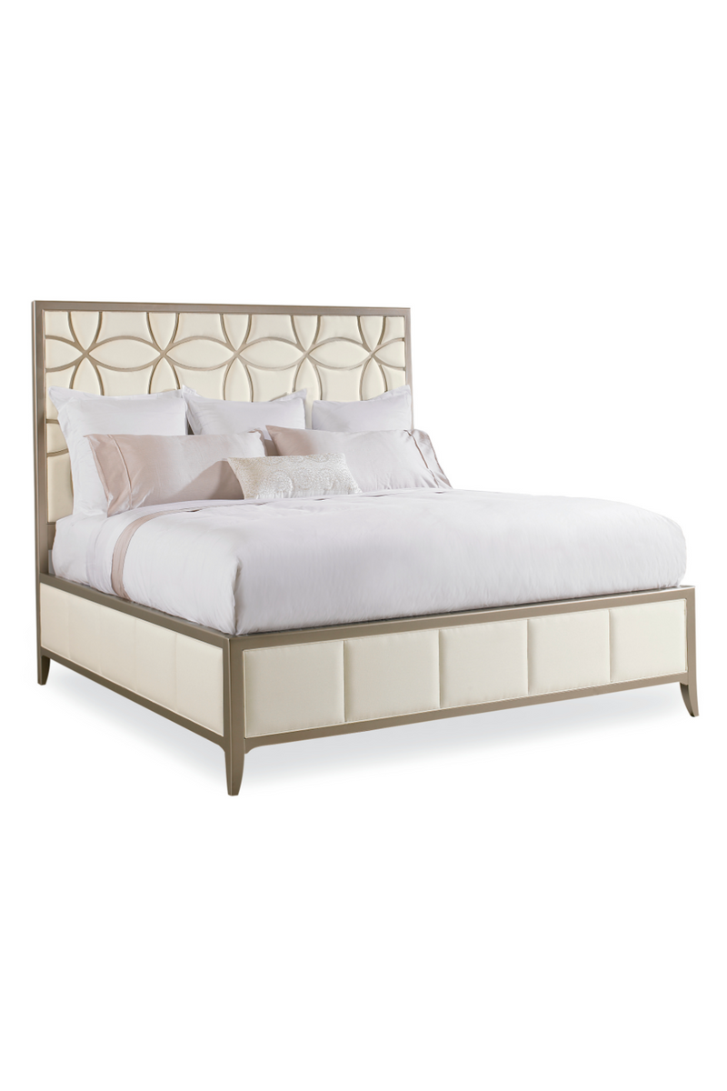 Lit Queen Moderne à Motif Treillis | Caracole Sleeping Beauty | OROA.fr