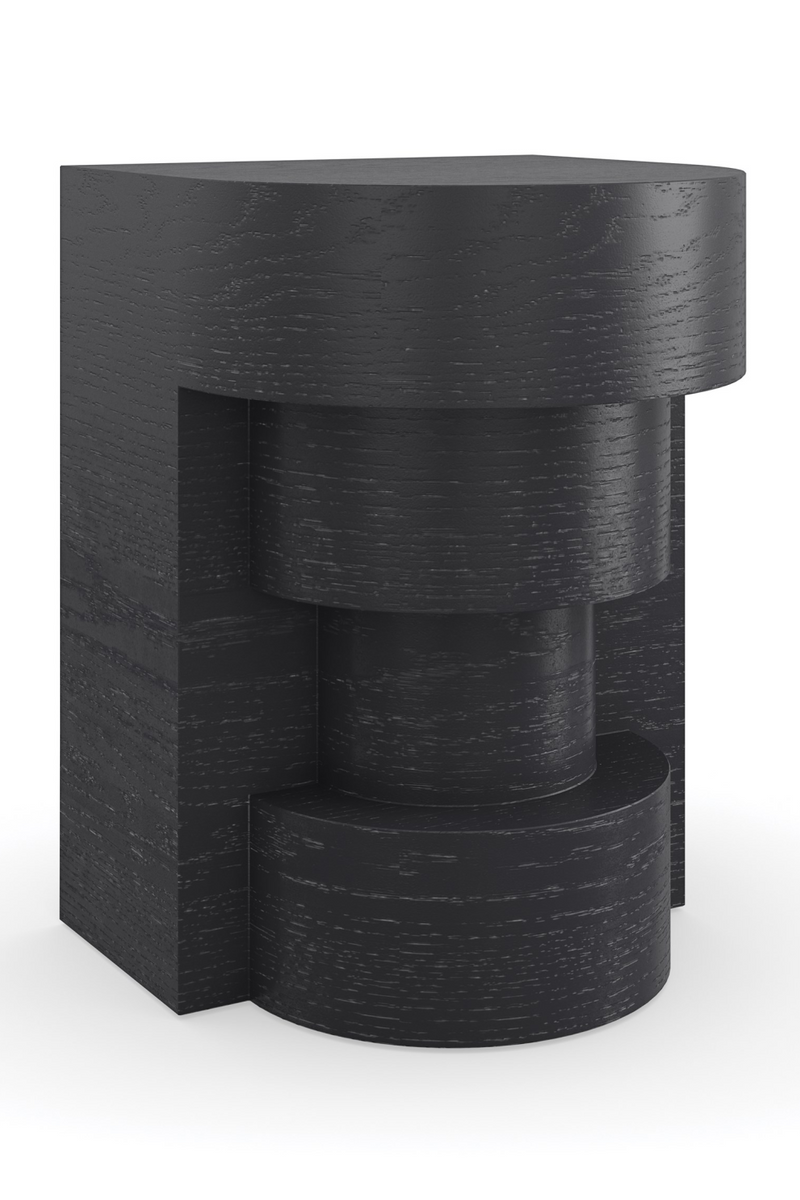Table d’appoint sculpturale noire | Caracole Sam | OROA.fr