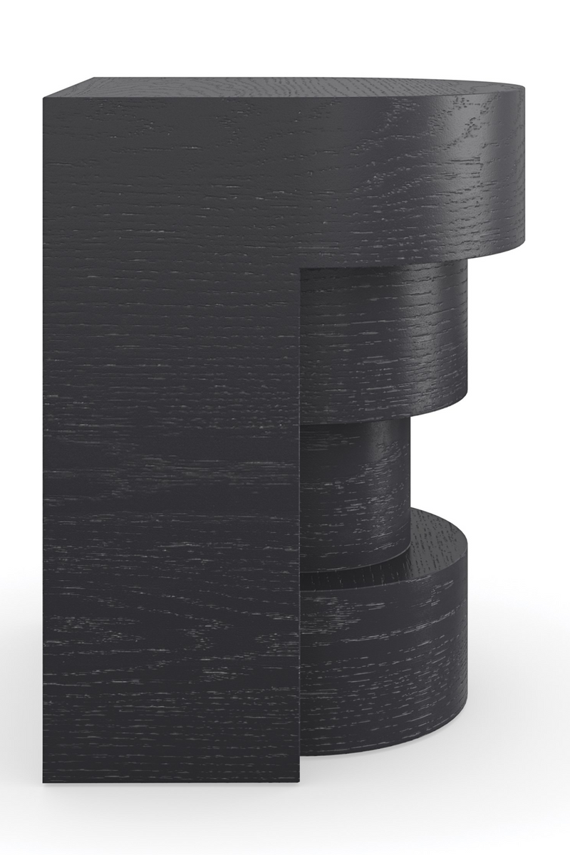 Table d’appoint sculpturale noire | Caracole Sam | OROA.fr