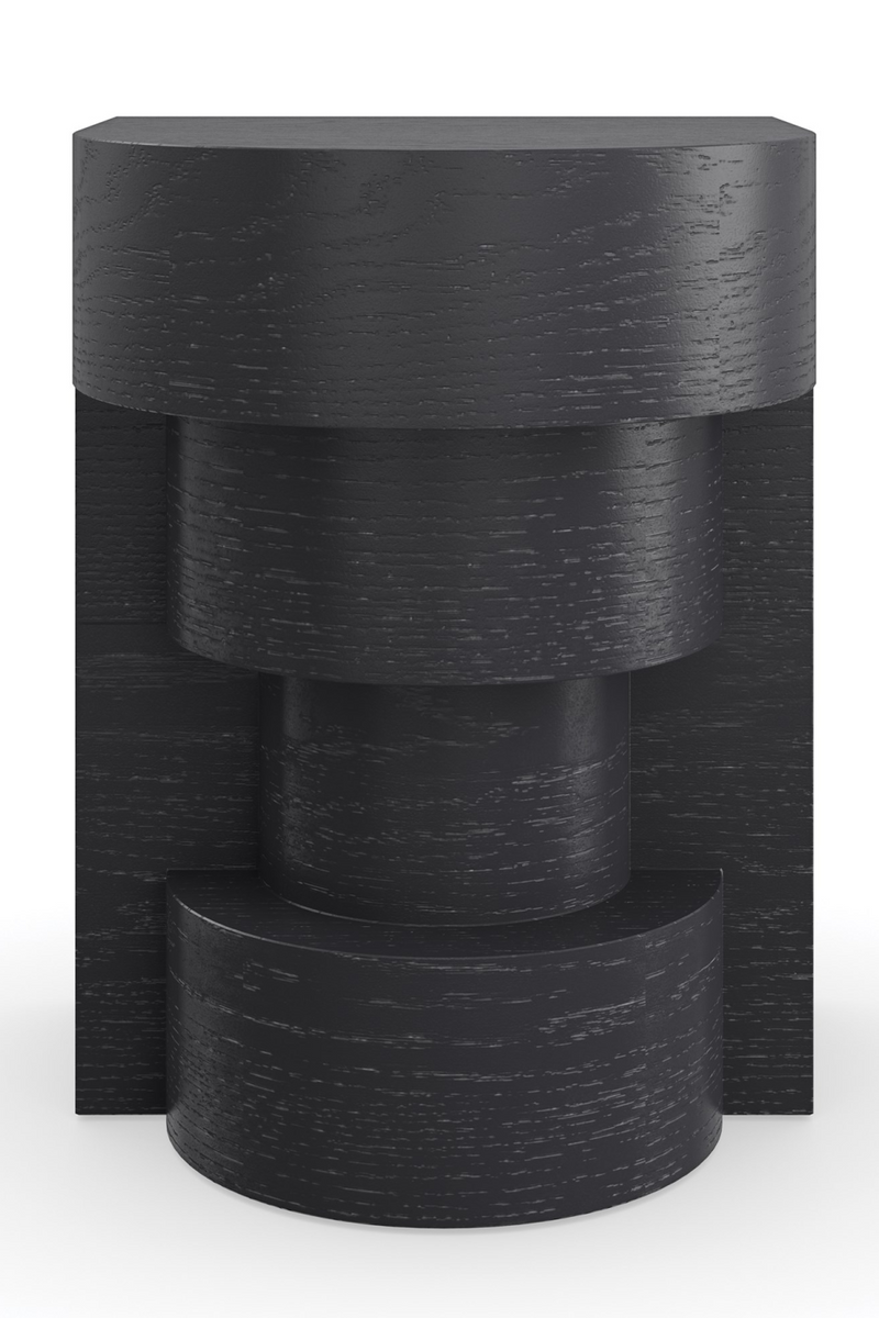 Table d’appoint sculpturale noire | Caracole Sam | OROA.fr
