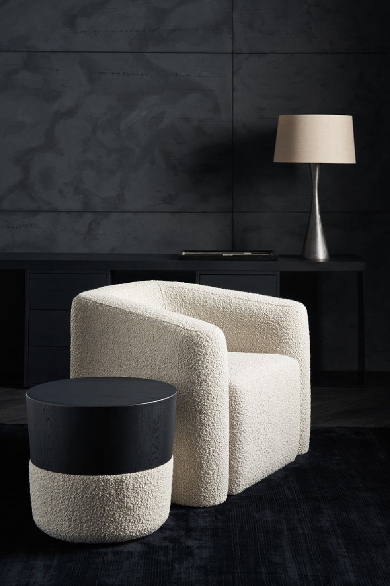 Table d’appoint ronde à base bouclée | Caracole Etta | OROA.fr