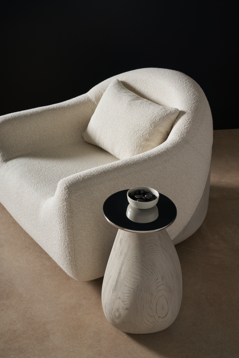 Table d’appoint gris à forme libre | Caracole Ara | OROA.fr