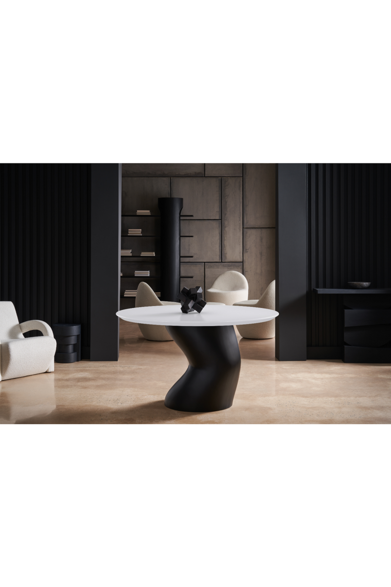 Fauteuil d’appoint en bouclé blanc | Caracole Leo | Oroa.fr