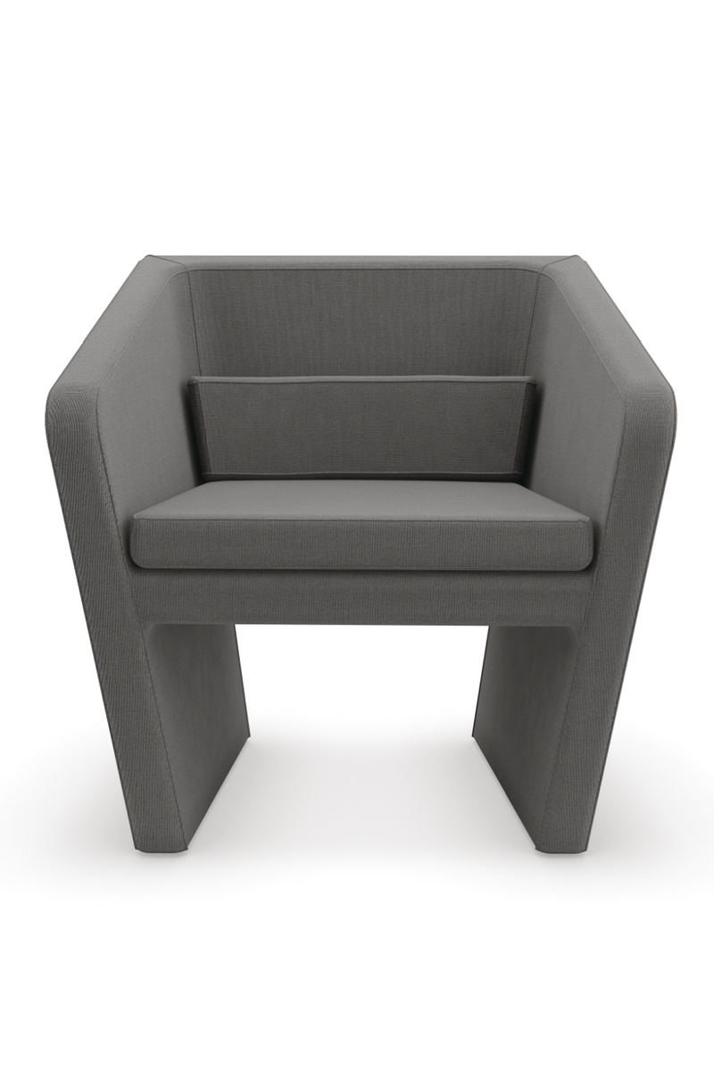 Fauteuil d’appoint en lin gris | Caracole Flyn | Oroa.fr