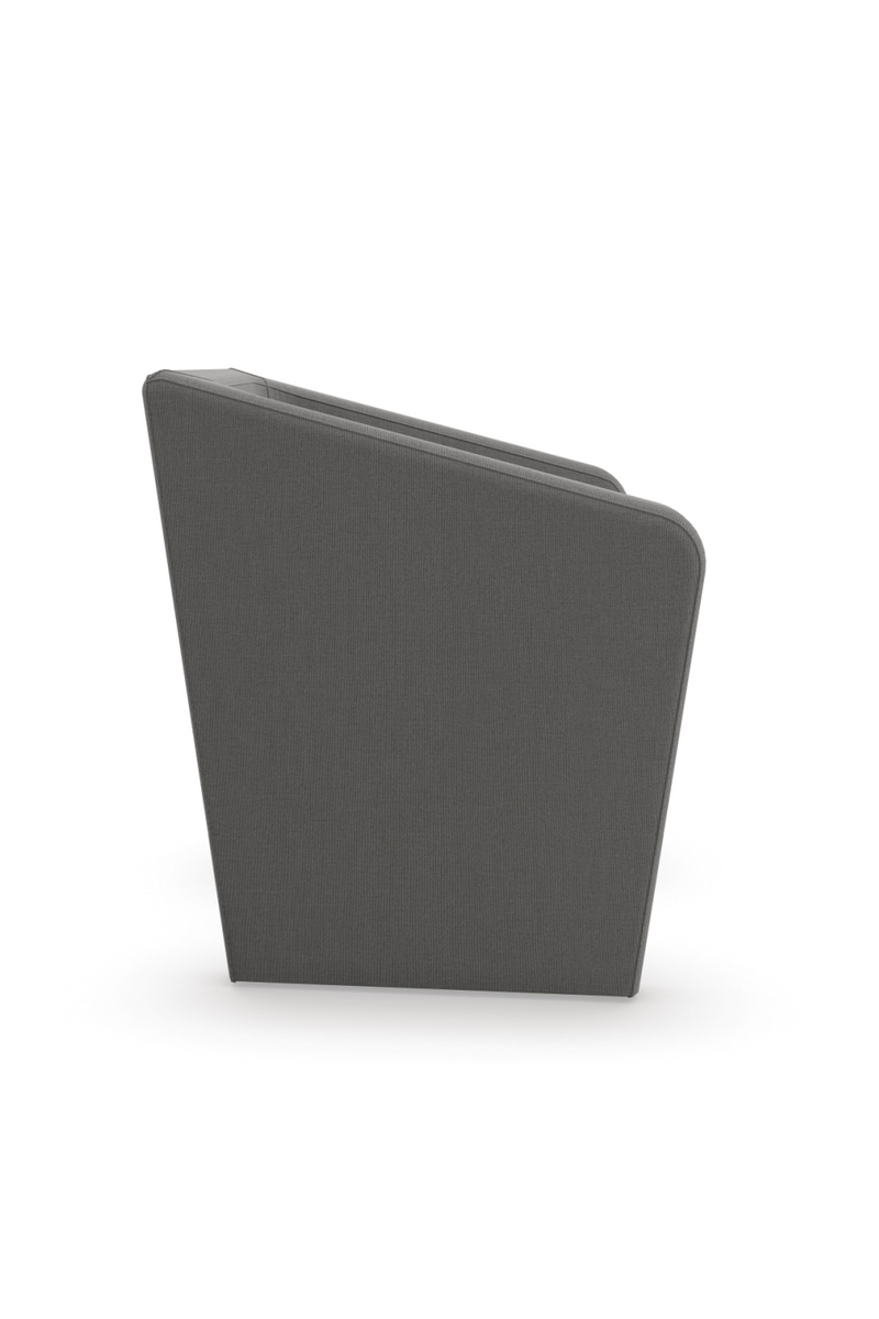 Fauteuil d’appoint en lin gris | Caracole Flyn | Oroa.fr