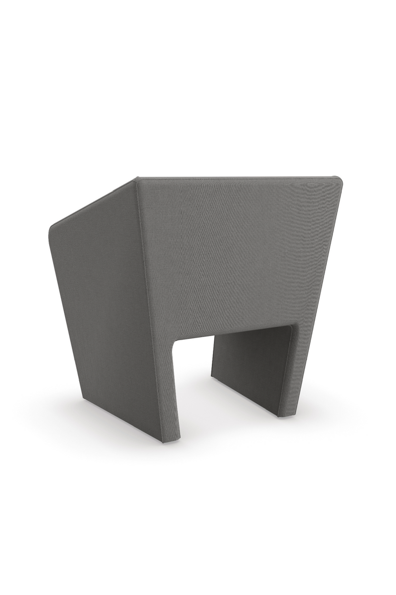 Fauteuil d’appoint en lin gris | Caracole Flyn | Oroa.fr