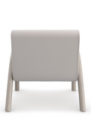 Fauteuil d’appoint en velours taupe | Caracole Coco | OROA.fr