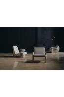 Fauteuil d’appoint en velours taupe | Caracole Coco | OROA.fr