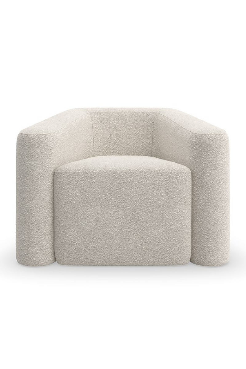 Fauteuil Lounge en Bouclé | Caracole Faye | OROA.fr