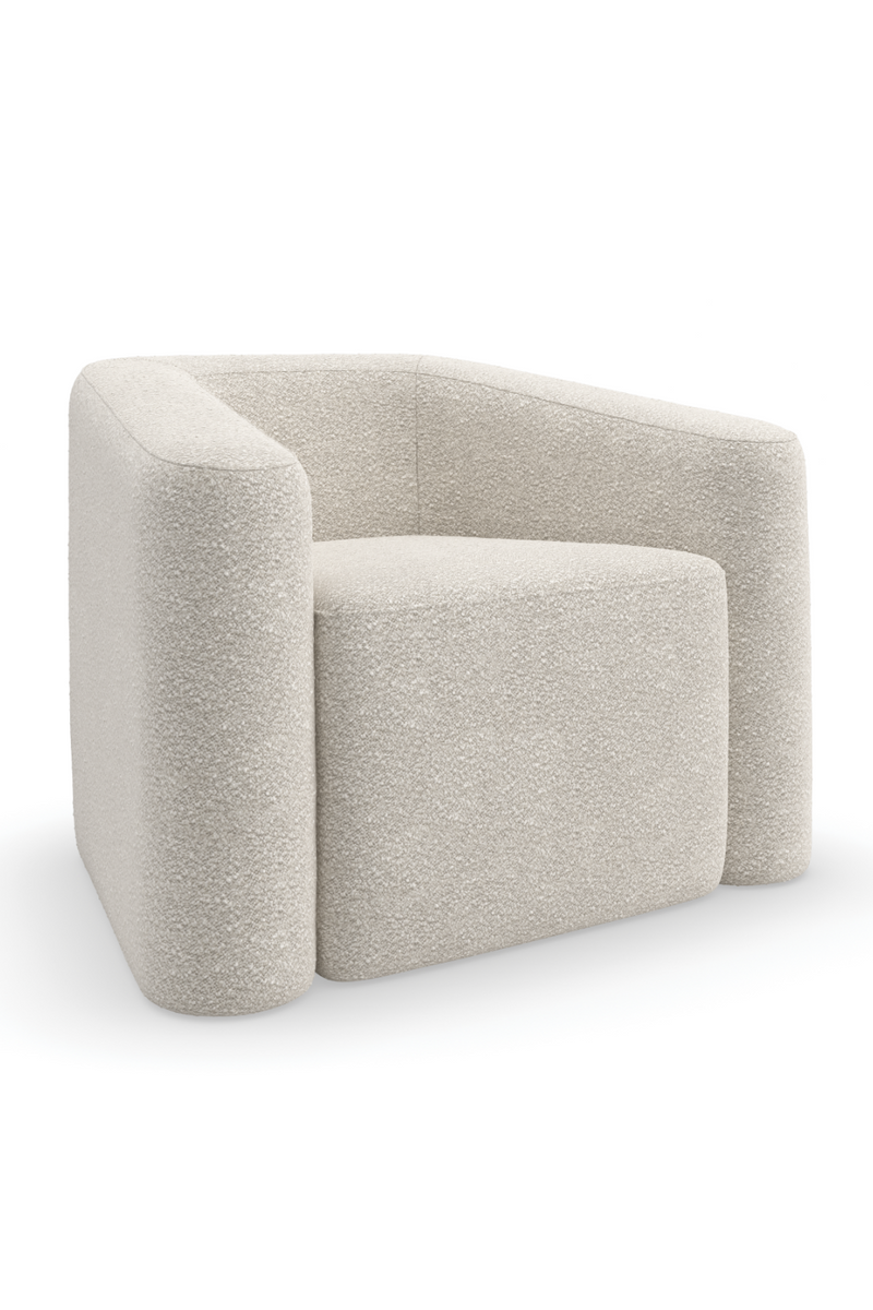 Fauteuil Lounge en Bouclé | Caracole Faye | OROA.fr