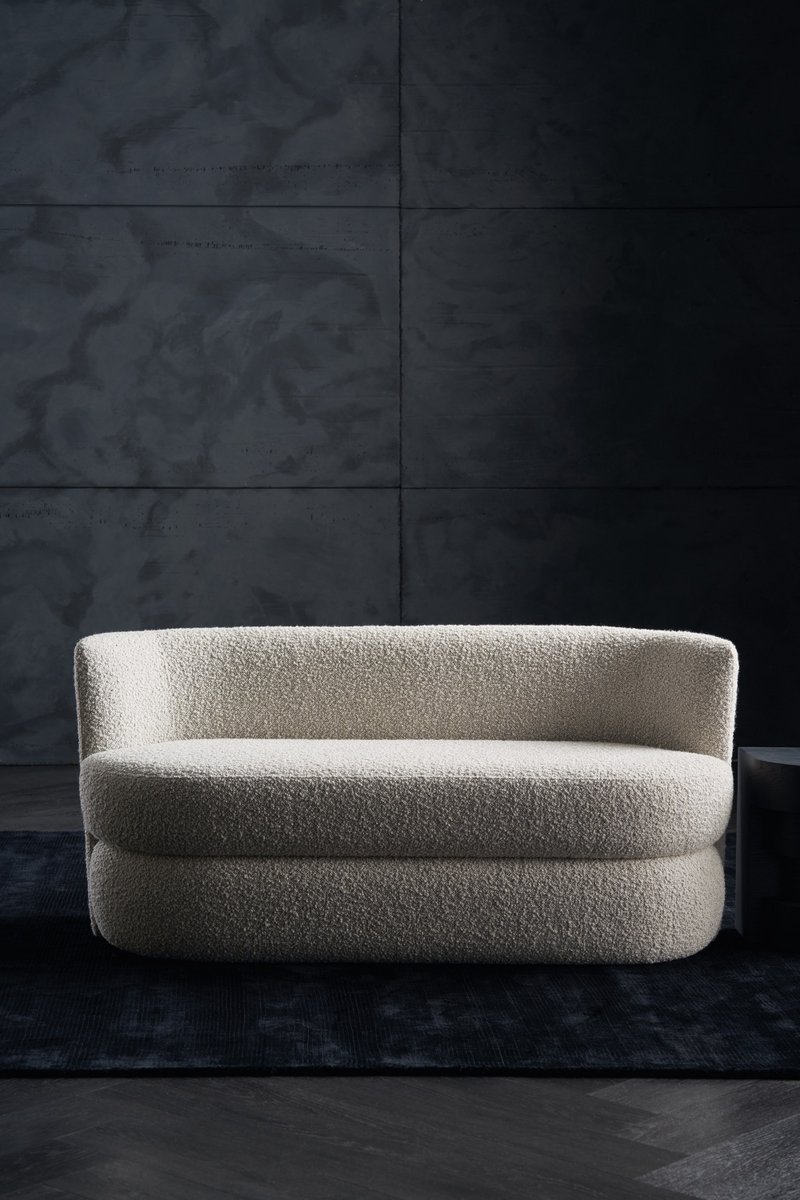 Banc en bouclé blanc | Caracole Etta | OROA.fr