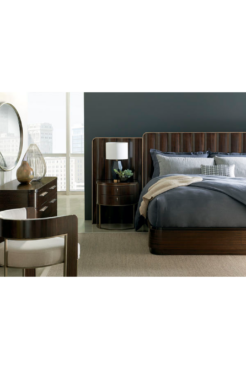 Fauteuil d’appoint moderne incurvé couleur crème | Caracole Streamliner | OROA.fr