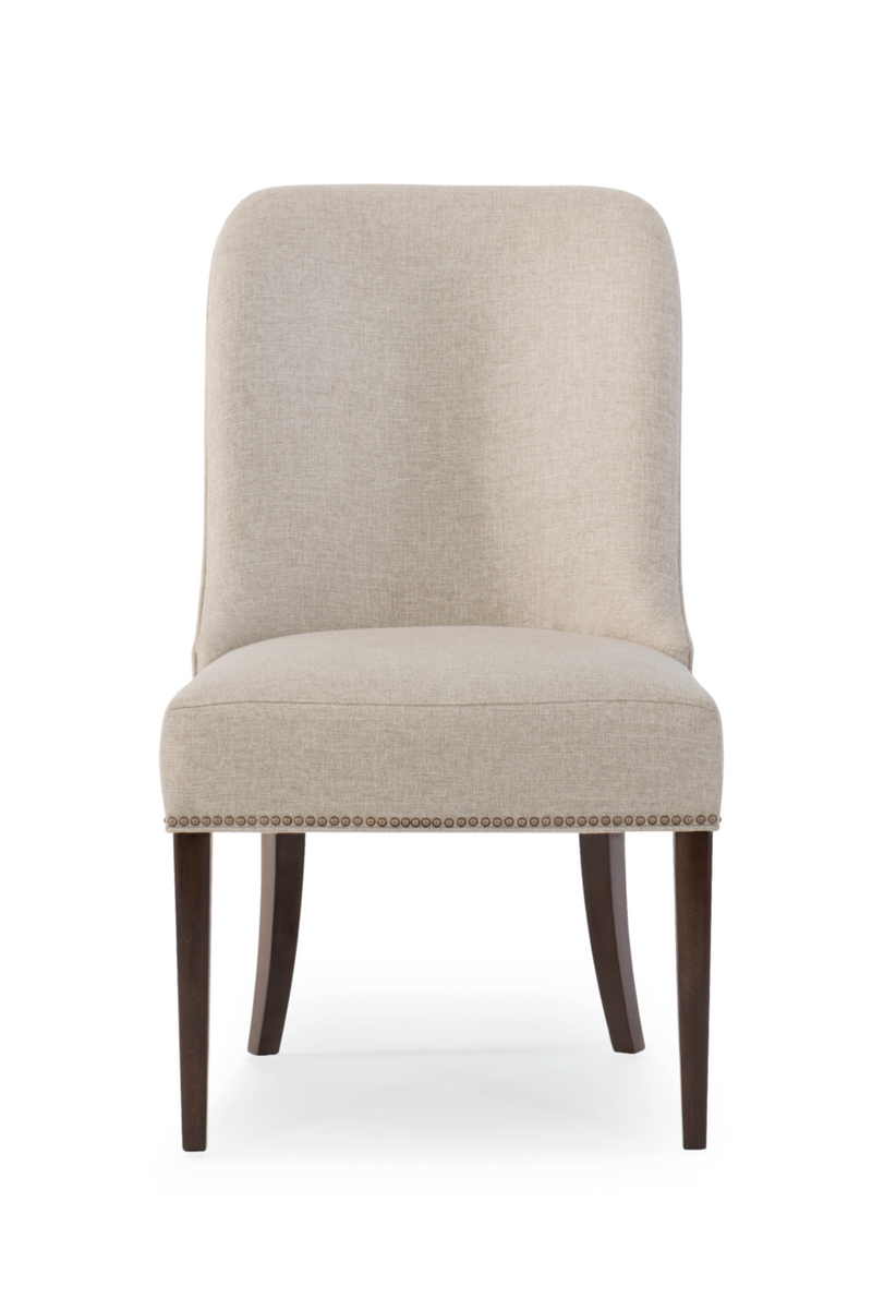 Chaises d’appoint crème rembourrées (2) | Caracole Streamline | OROA.fr