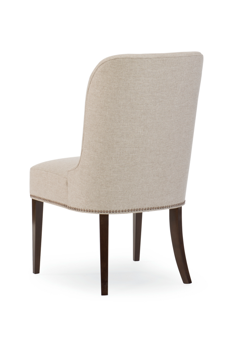 Chaises d’appoint crème rembourrées (2) | Caracole Streamline | OROA.fr