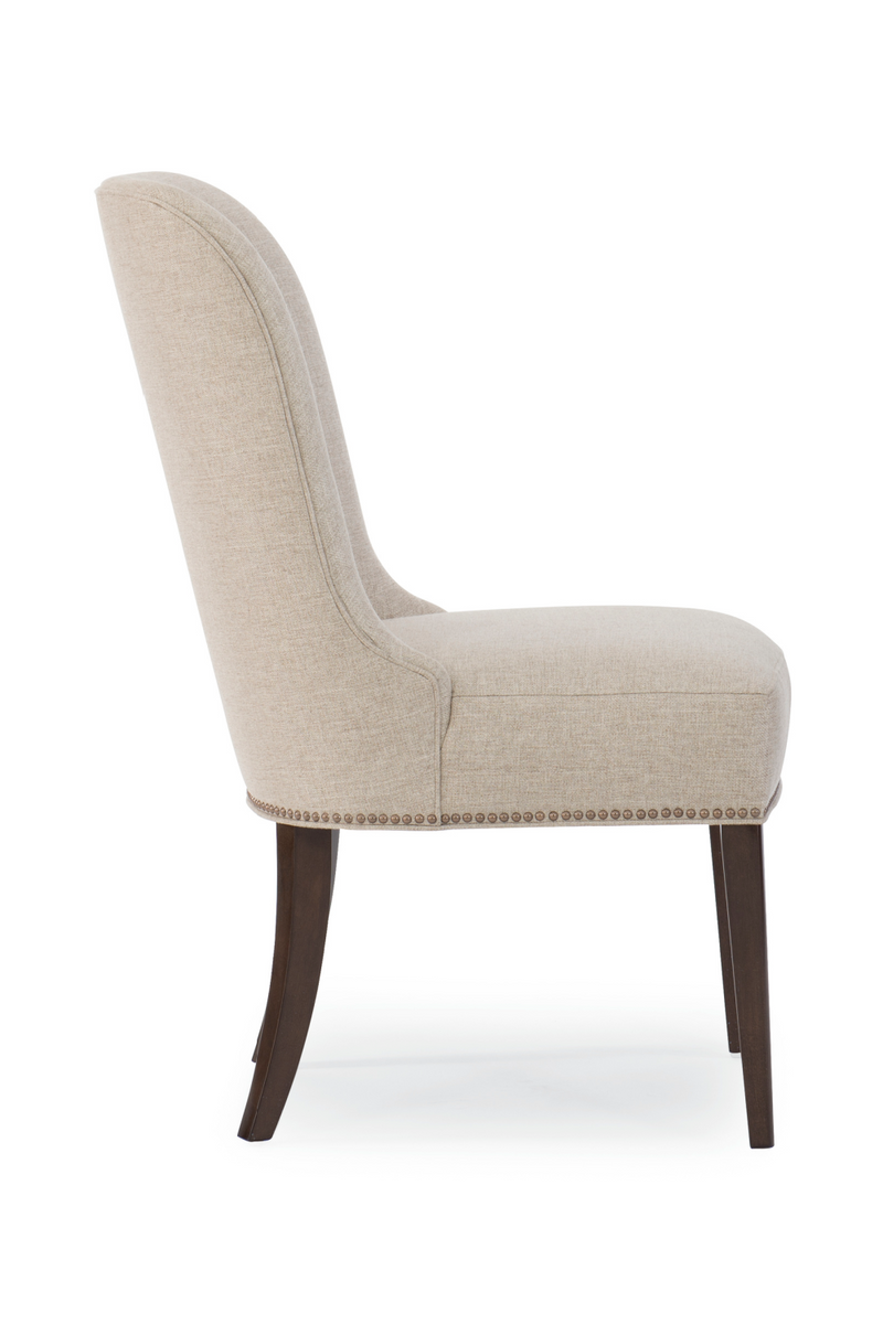 Chaises d’appoint crème rembourrées (2) | Caracole Streamline | OROA.fr