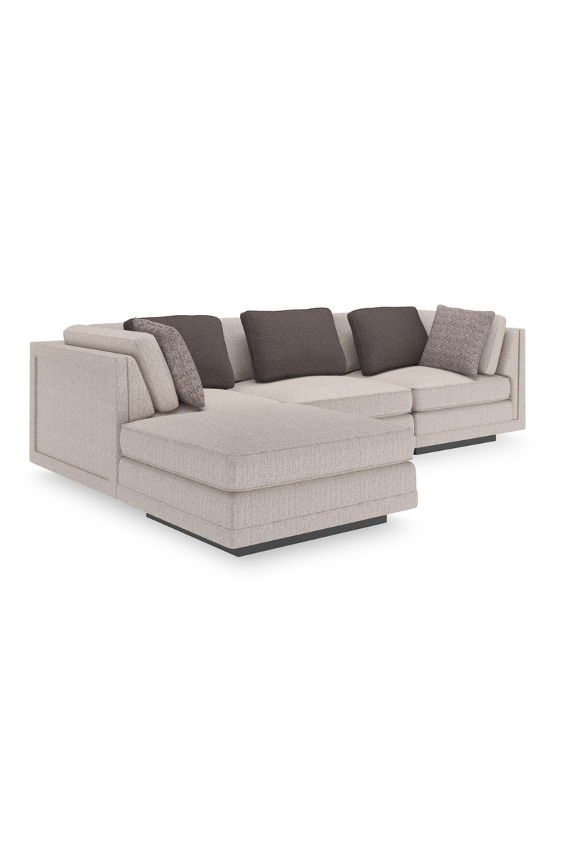 Pouf tissé beige | Caracole Fusion | OROA.fr