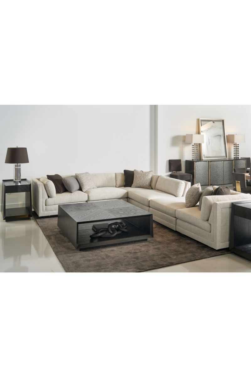 Fauteuil sans accoudoirs beige | Caracole Fusion | Meubleluxe.fr