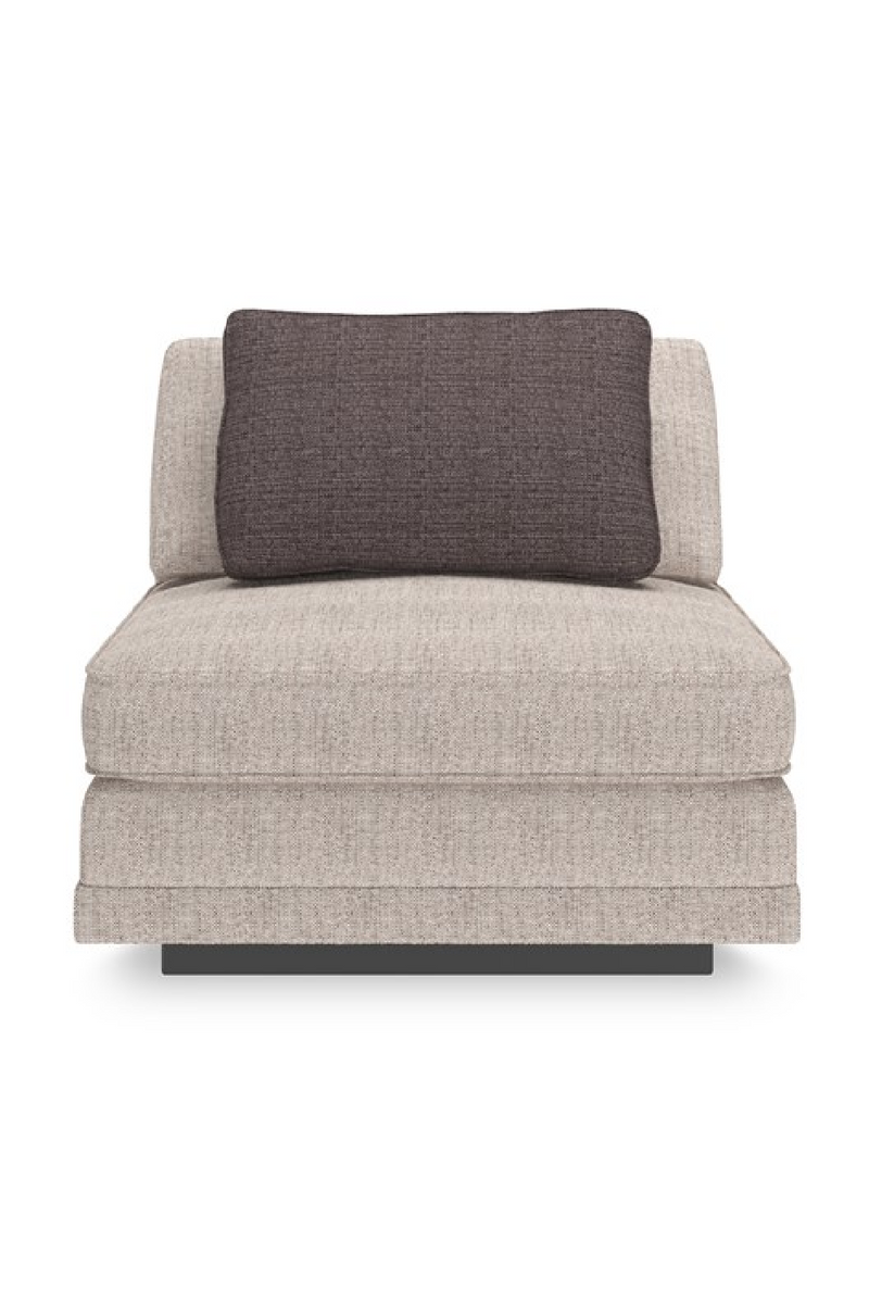 Fauteuil sans accoudoirs beige | Caracole Fusion | Meubleluxe.fr