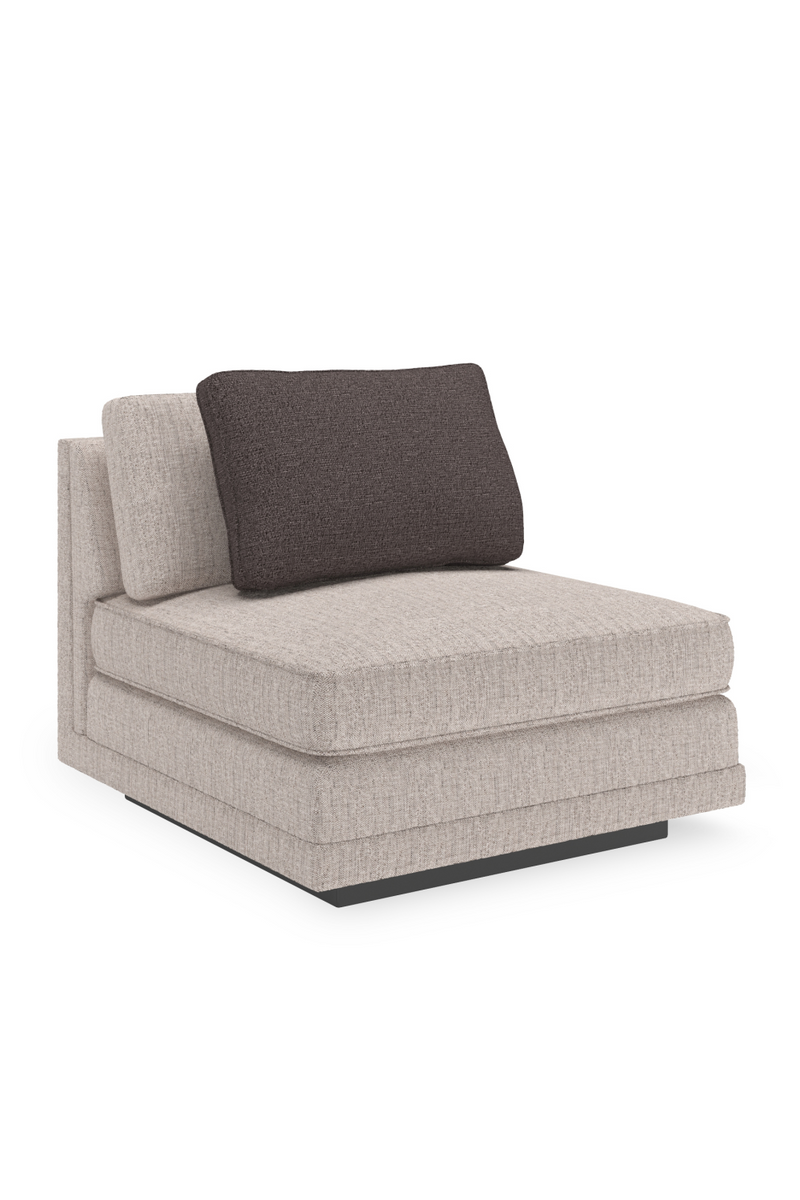 Fauteuil sans accoudoirs beige | Caracole Fusion | Meubleluxe.fr