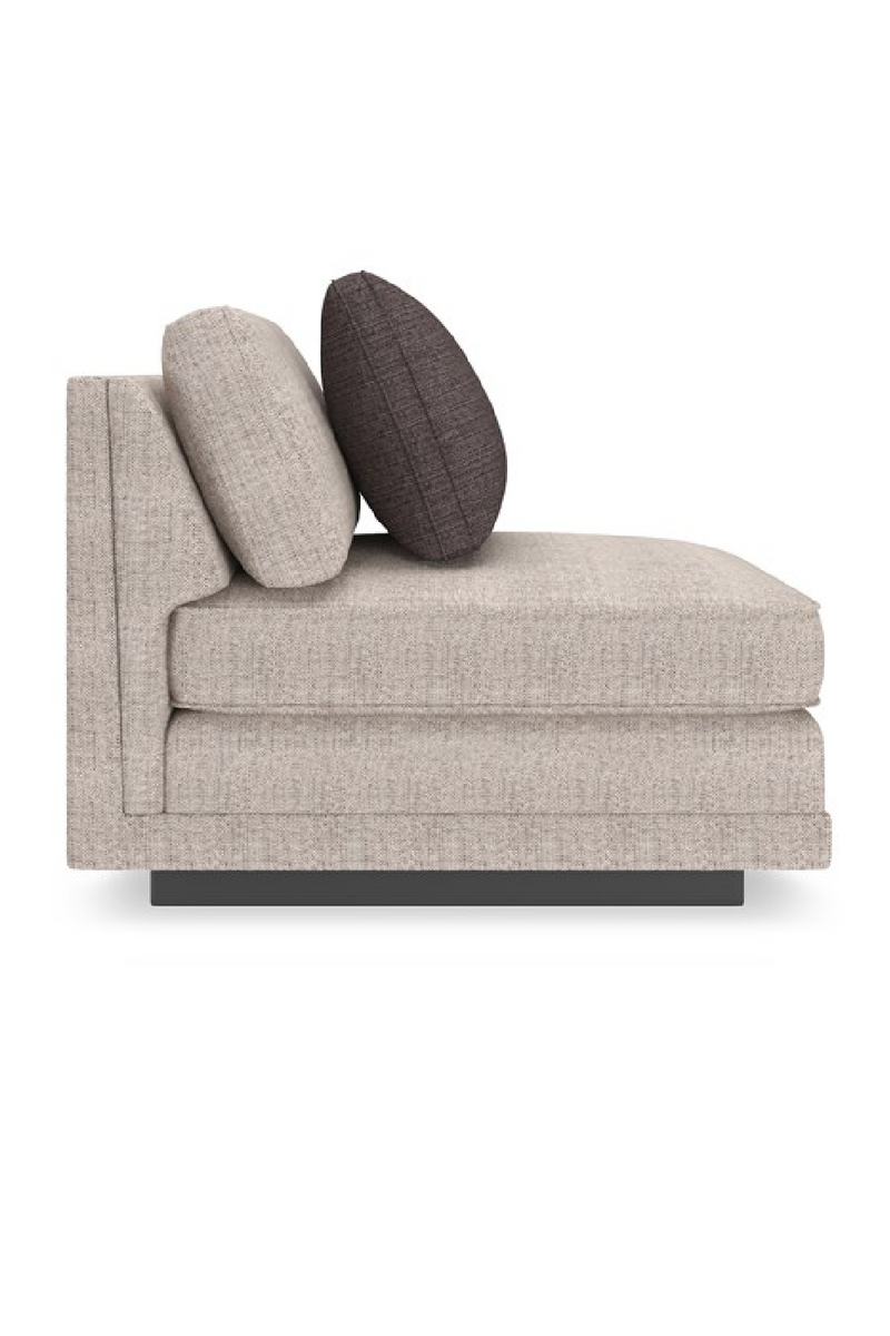Fauteuil sans accoudoirs beige | Caracole Fusion | Meubleluxe.fr