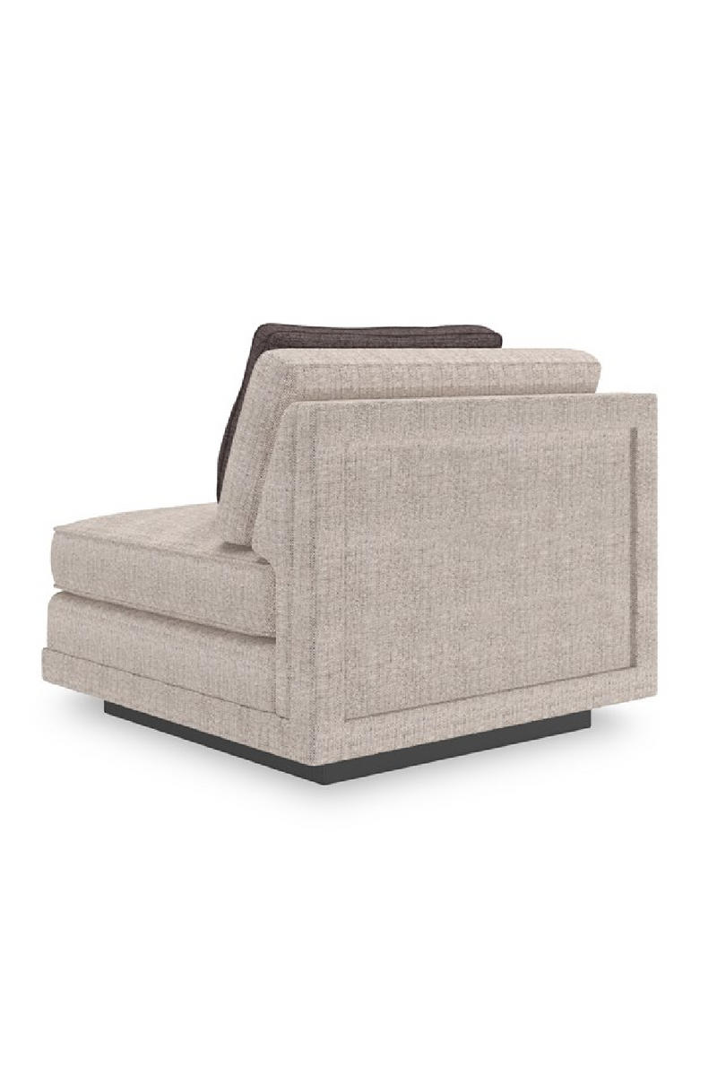 Fauteuil sans accoudoirs beige | Caracole Fusion | Meubleluxe.fr